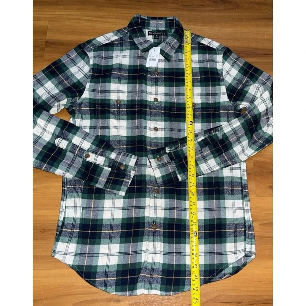 Mens NWT J. Crew‎ Flannel Plaid Button Down Pocket Casual Shirt